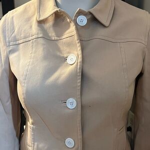 Talbots Women's Cream Trench Coat